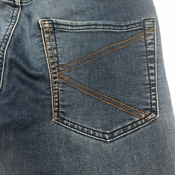 KANGOL Stretch Knit Denim Skinny Fit Jeans w/ logo - Picture 5 of 10